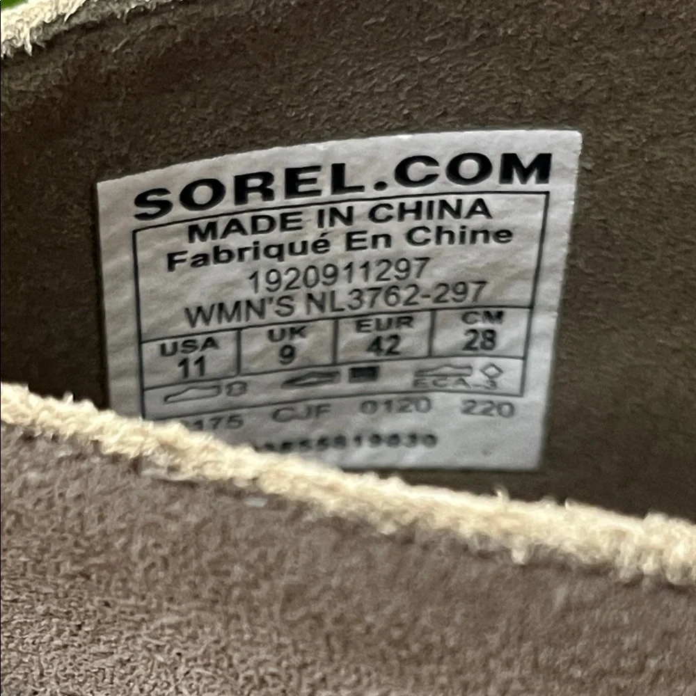 Sorel Women's Joan of Arctic Wedge II Buckle Boots - Khaki {Size 11}